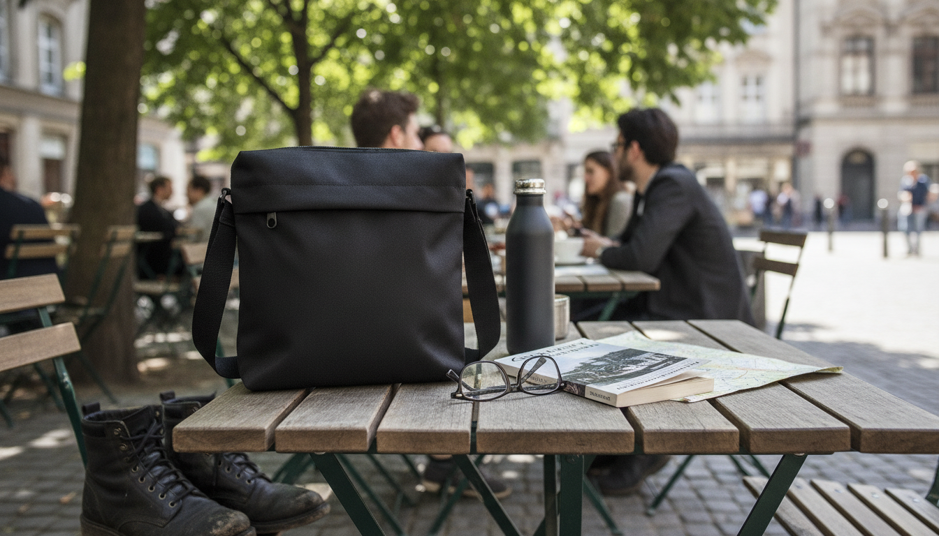 Calvin Klein Men’s Black Polyester Bag for Daily Essentials