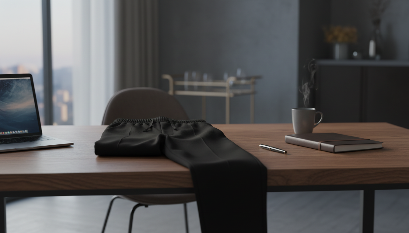 Calvin Klein Men’s Black Trousers for Office-to-Night