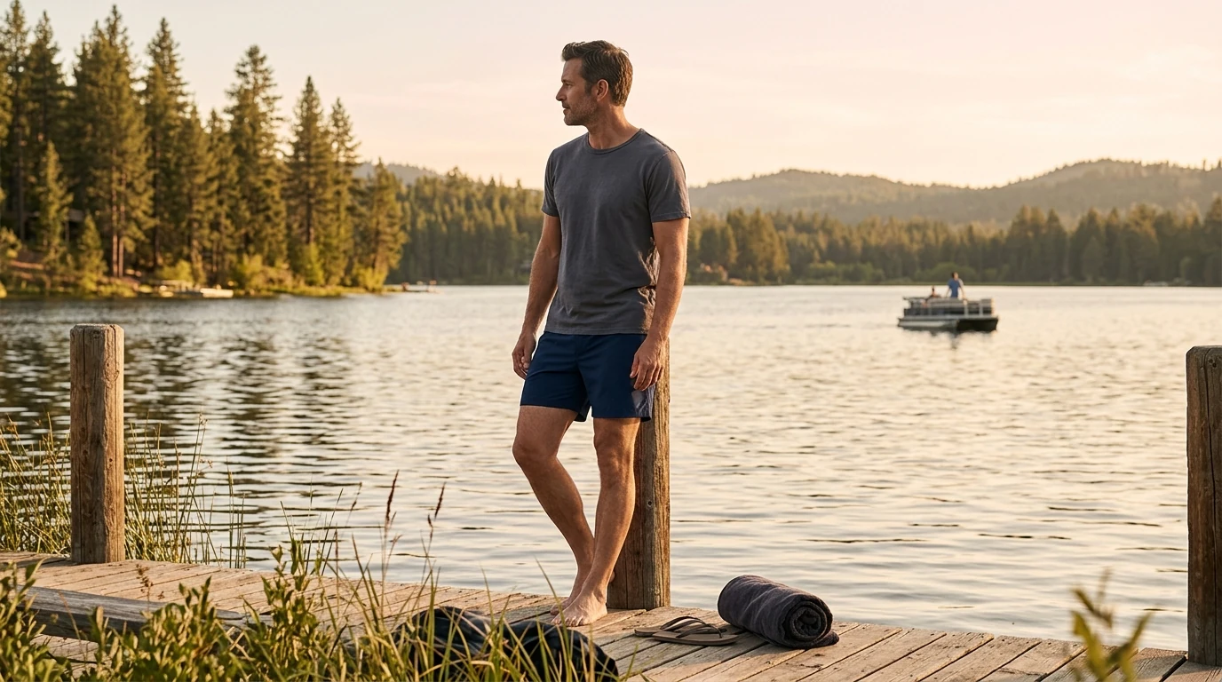 Slimming Swim Shorts Colors: Dark Shades That Flatter