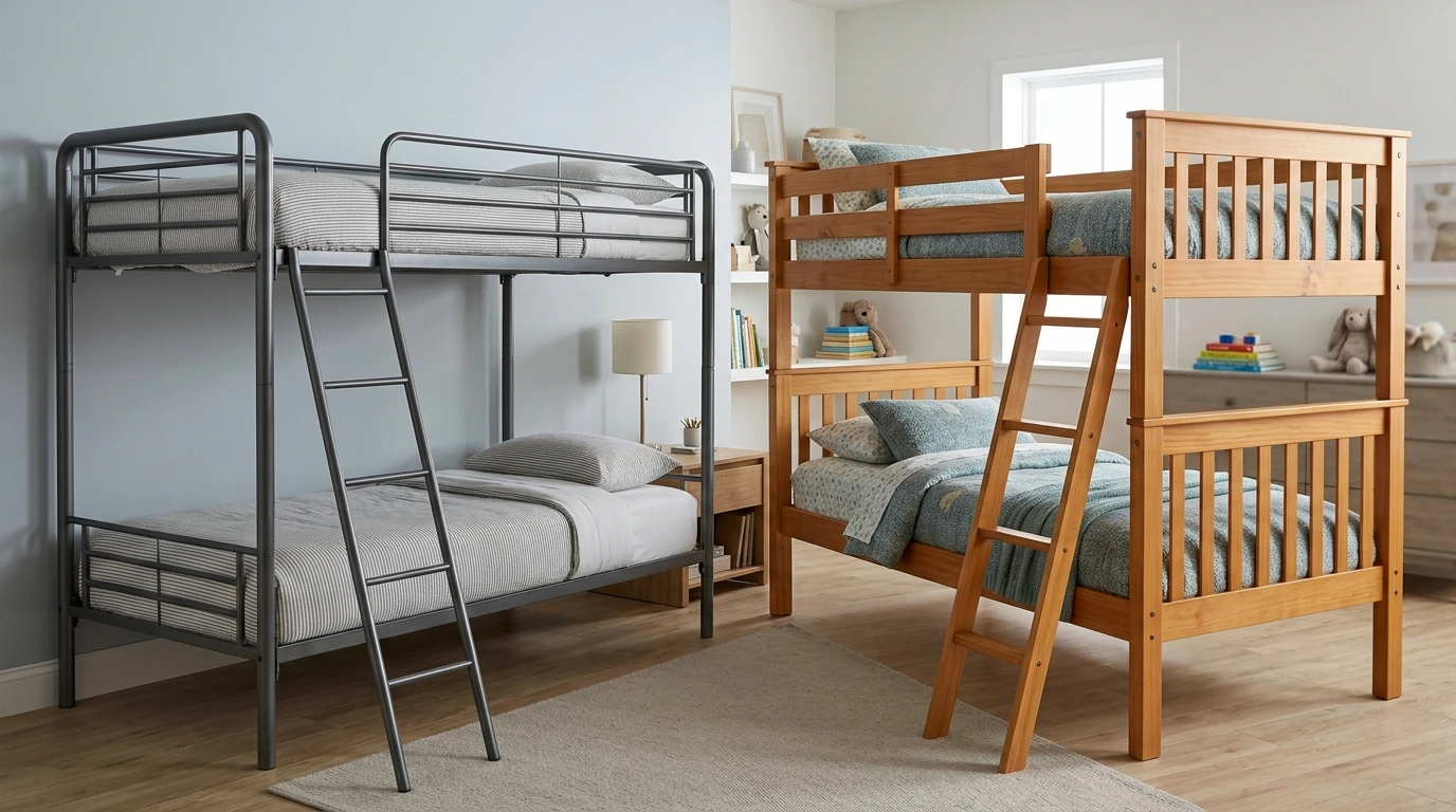 Metal vs. Wood Bunk Beds: Find the Right Fit