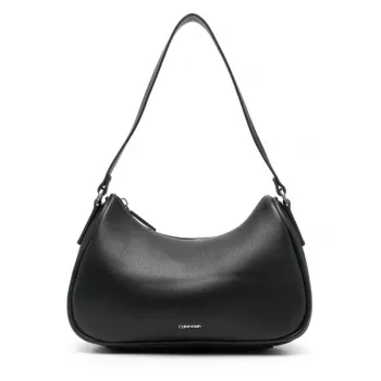 Calvin Klein Black Zip-Top Handbag for Daily Security