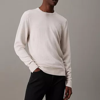Calvin Klein Jeans White Wool Knit: Easy Layering