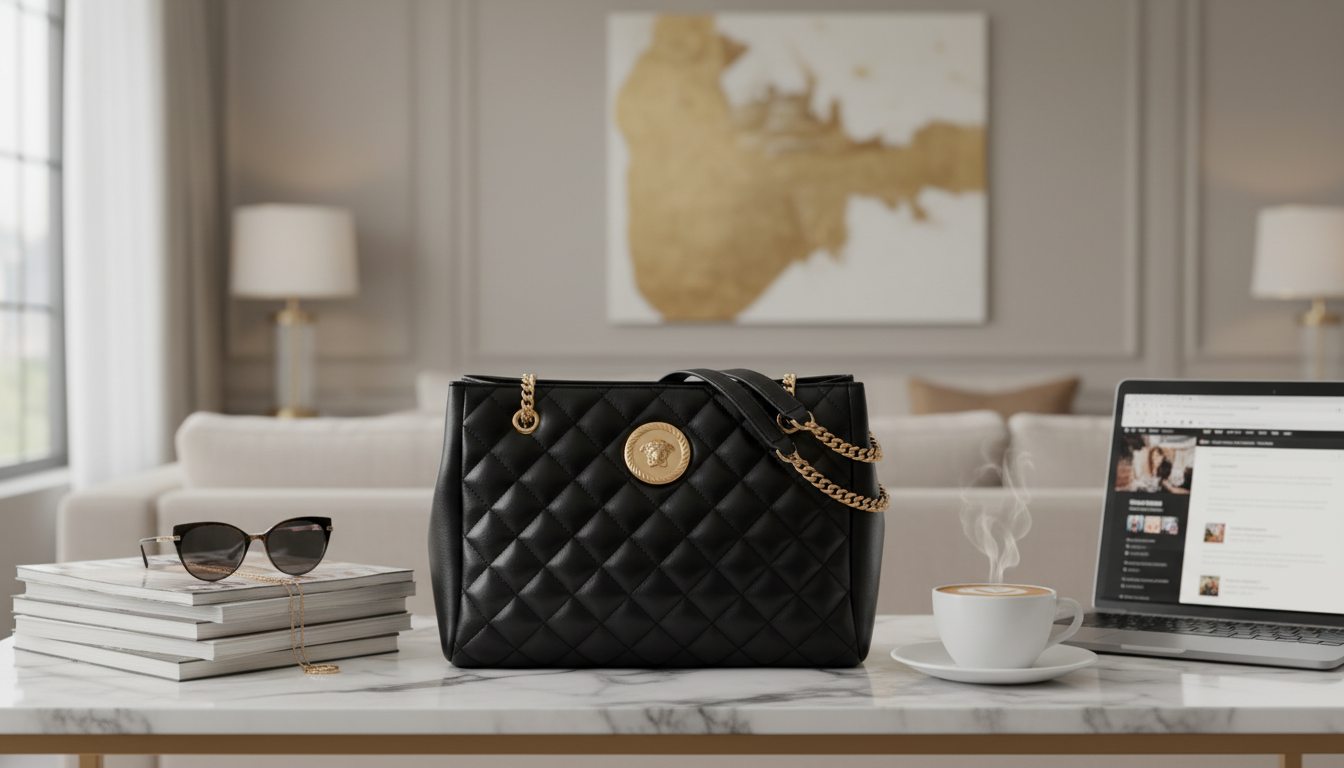 Clean a Black Versace Shoulder Bag at Home (Safely)